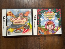 Cooking Mama and Gardening Mama Nintendo DS Games Set of 2 with Manual