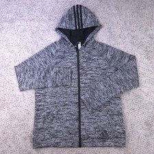Adidas Hoodie Womens Large Full Zip Sweatshirt 2Street Gray 3 Stripe Sweater GUC