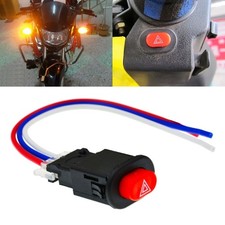 3 Wire Motorcycle Smart Hazard Light Switch Button Double Flash Light Button