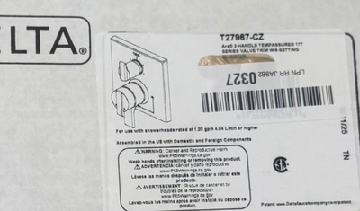 #ad Delta Ara T27967 CZ 6 Function Diverter Valve Trim Shower Champagne Bronze NEW $368.00