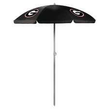 NCAA Georgia Bulldogs Outdoor Canopy Sunshade Beach Umbrella 5.5' - Small Pat...