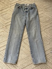CK CALVIN KLEIN Vintage '90's JR LOW RIDER JEAN in ALL OVER SANDBLAST Sz 7