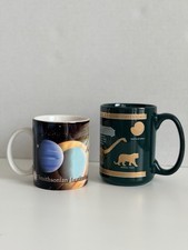Vintage Smithsonian Mug Lot Natural History Solar System 9 Planets Washington DC