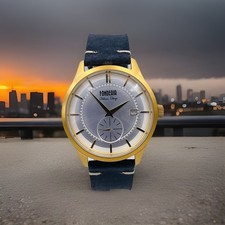 Vintage Foundry Watch 41Mm Steel/Leather P8GSL/190 Heavily Discounted New