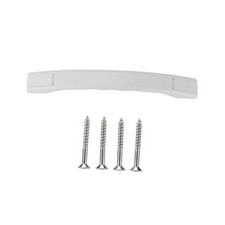 White Trailer Curved Polypropylene Handle with Cap Lightweight Support