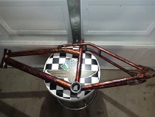 Dyno Air Red Splash/ Lava Mid 1990's Frame Vintage BMX