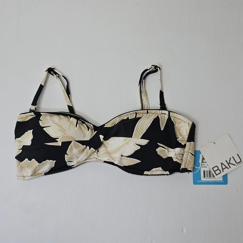 BAKU size 12 D Cup  Kokomo Twist Front Bikini Top BNWT Swimwear Bathers Togs