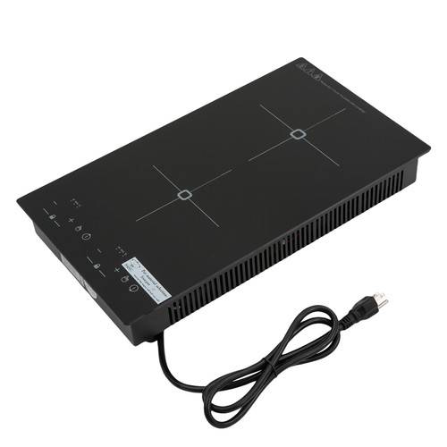 Black Rectangular Double Induction Cooktop Electric Cooktop Induction Cooker - Picture 4 of 12