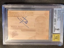 2003-04 BGS 9 Mint Mickael Pietrus UD Honor Roll RC Signature Class Wood Auto
