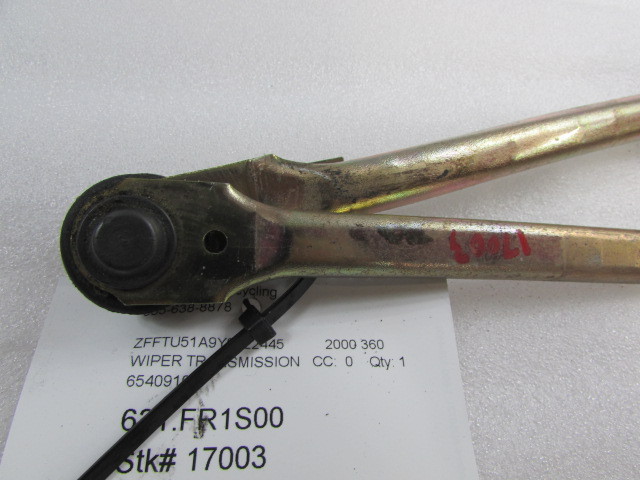 Ferrari 360, Wiper Motor Transmission Linkage, Used, P/N 65409100