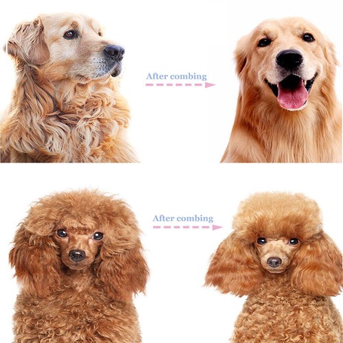 Pet Hair Removal Comb for Dogs Cat Double-sided Detangler Dematting Pet Brush - Picture 9 of 16