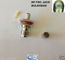 RP-TNC Female Bulkhead Solder crimp RG58 RG142 RG400 LMR195 cable RF Connector