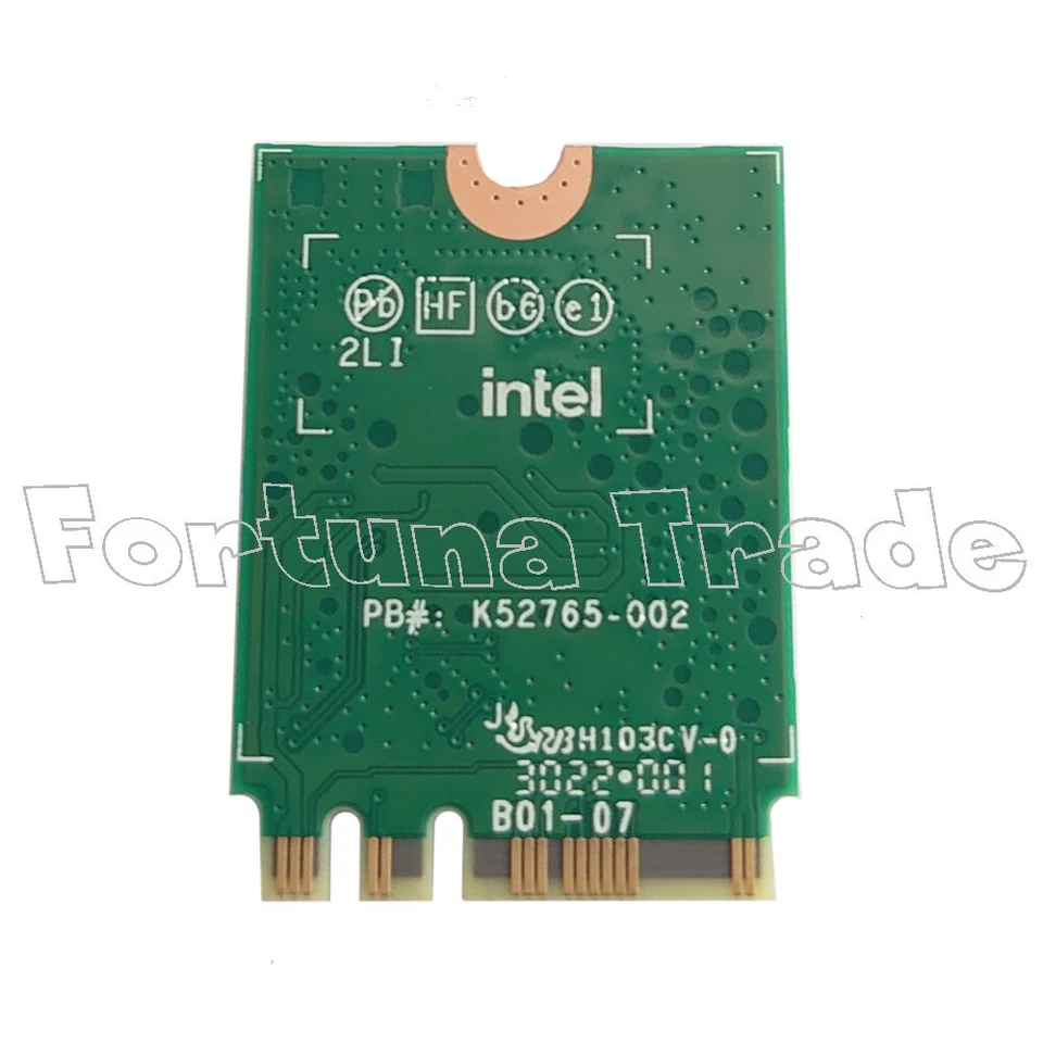 Intel AX210 Wi-Fi 6E WLAN & Bluetooth modul Adapter M.2 A-E ax210 Max. 5.4Gbit/s - Bild 2 von 2