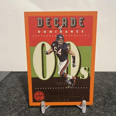 2023 Panini Legacy Brian Urlacher DOD-2 Decade of Dominance Orange /249