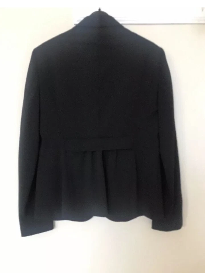 NWT  Burberry London Women's Black Wool Peplum Blazer Jacket Sz 6 $595  - Image 3 of 4