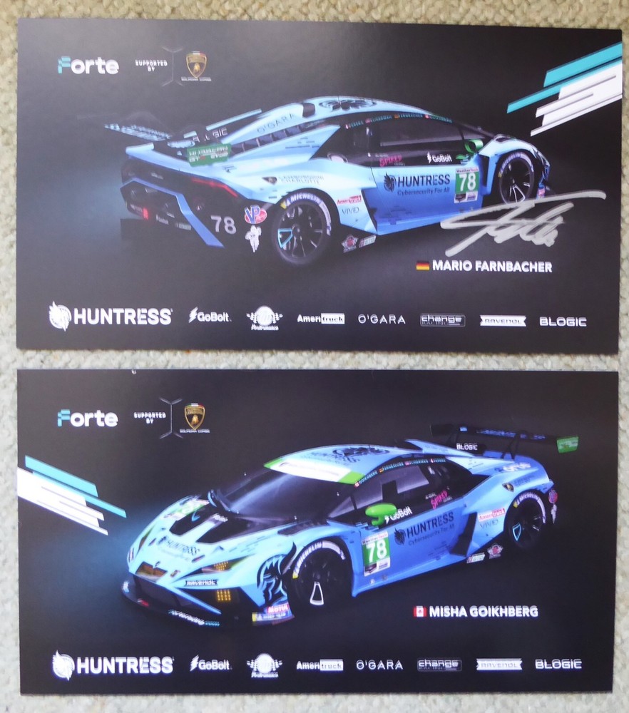 2025 IMSA Signed #78 Forte Lamborghini by Farnbacher & Goikhberg Long Beach Race