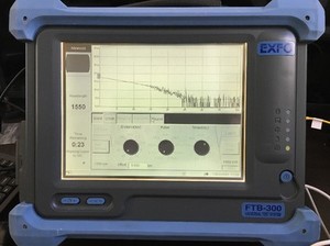 EXFO FTB-300 working unit B&W screen