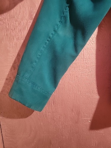 Studio Works Teal Blue Faux Suede Lined Jacket Women’s Size 8 - Picture 17 of 20