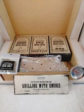Cooking Gift Co. 100% All Natural Wood Chip Smoking Grill Gift Set Open Box