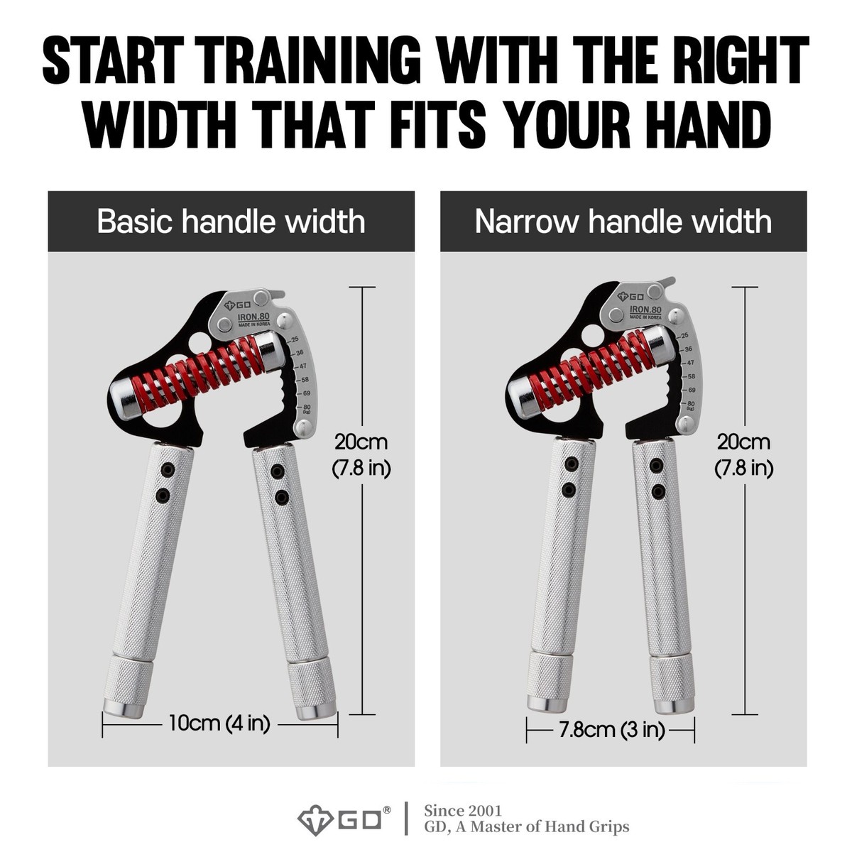 Express] GD Iron Grip Premium Hand Gripper EXT 80, EXT 90 with
