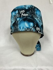 Men/Women Surgical Scrub Cap Lined HP Blue 100 Cotton