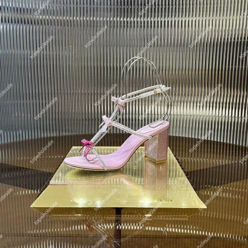 Scarpe sandali eleganti donna fiocco strass - Foto 9 di 22