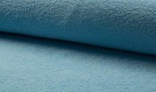 Double Sided Cotton TERRY TOWELLING Fabric Material - BLUE