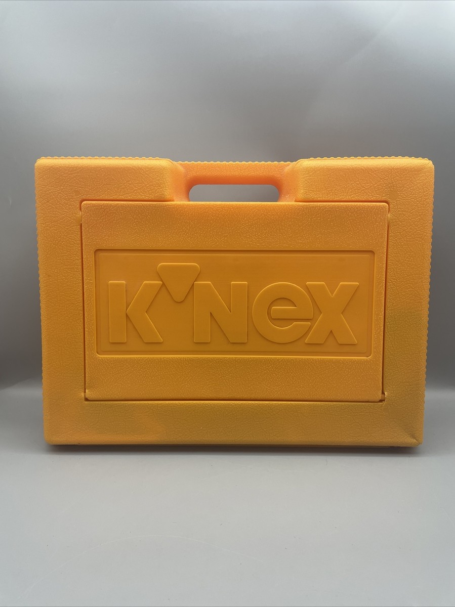 Vintage K'NEX Kinex Orange Box Hard Carrying Carry Case 90's