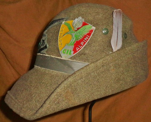 WW2 ORIGINALE ITALIANO FASCISTA GIL SCUDO ALPINI uniforme cappello  MUSSOLINI Berretto MILIZIA | eBay