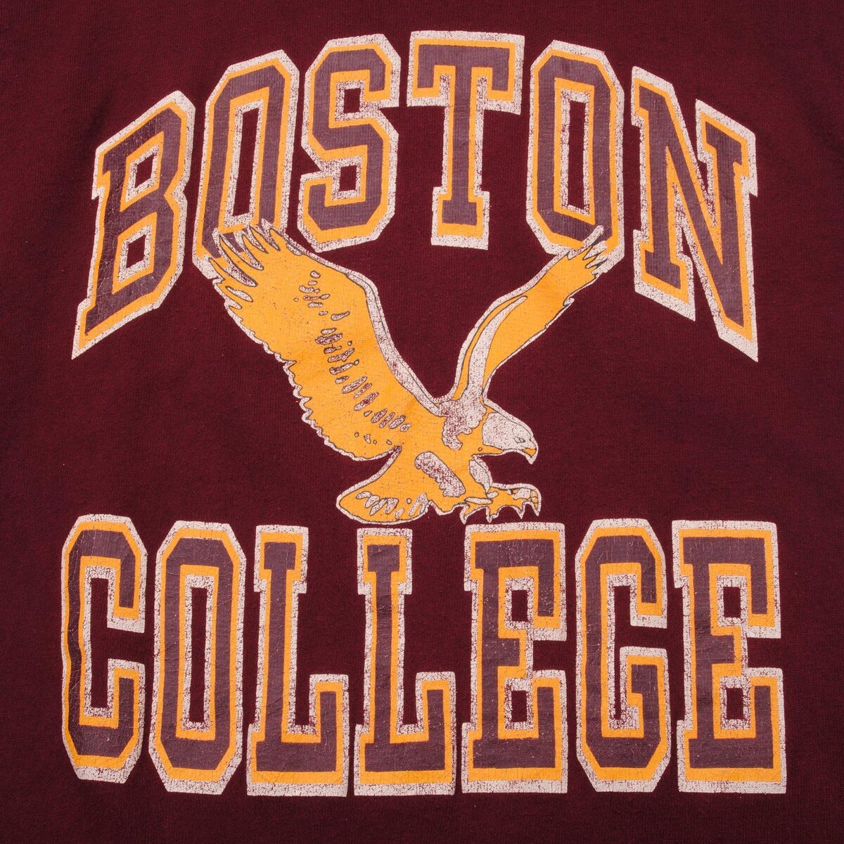 VINTAGE CHAMPION BOSTON COLLEGE TEE SHIRT 1980S SIZE SMALL VINTAGE CHAMPION BOSTON COLLEGE TEE SHIRT 1980S SIZE SMALL