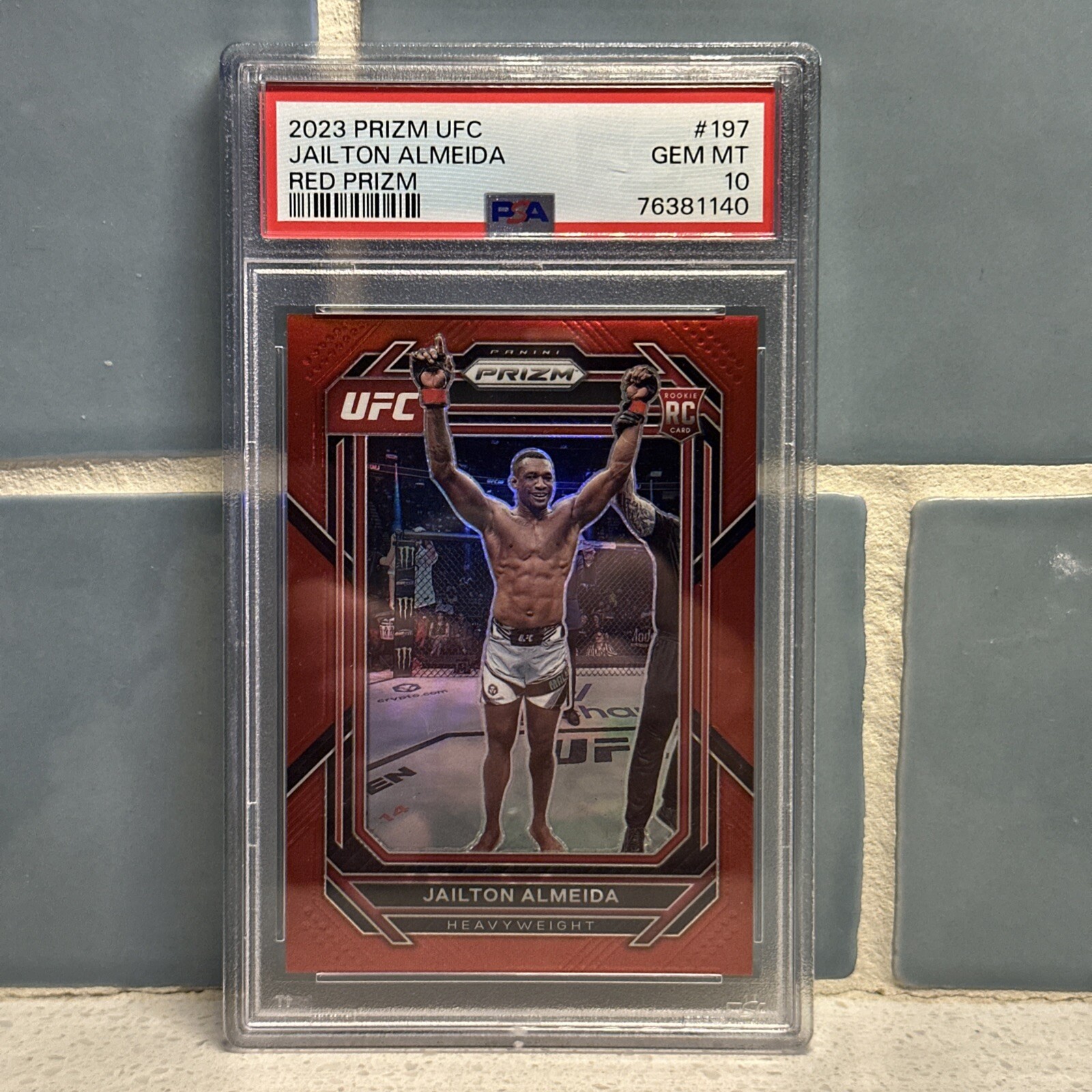 JAILTON ALMEIDA 2023 Prizm UFC #197 RC Red Prizm #/199 PSA 10 GEM Rookie 💎