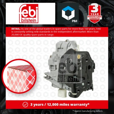 Door Lock fits AUDI RS Q3 8U 2.5 Rear Right 2013 8K0839016 Febi Quality New