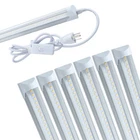 4FT 6 Pack LED Shop Light T8 Linkable Ceiling Tube Fixture 24W Daylight 6000K C