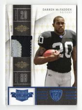 Darren McFadden 2010 Panini Plates & Patches Football GAME-WORN JERSEY RELIC (2-