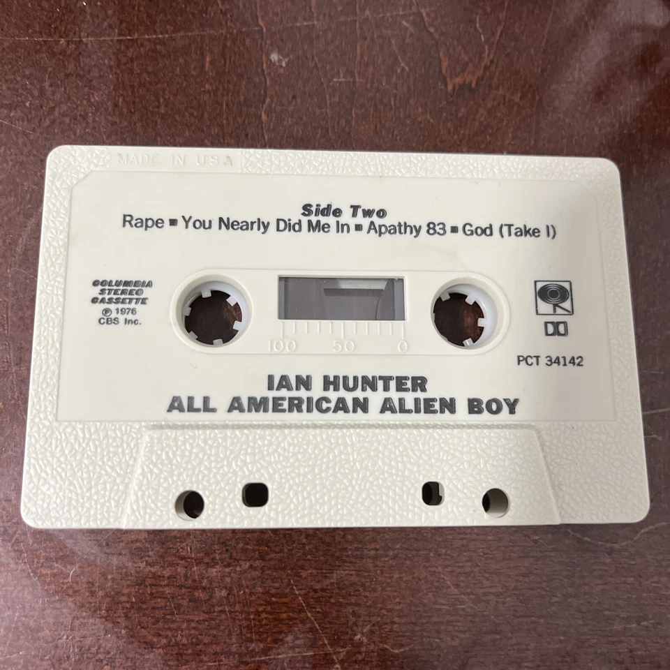 Ian Hunter All American Alien Boy 1976 Cassette Tape - Image 4 of 4