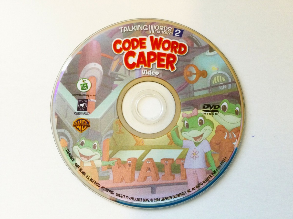 RARE Warner Bros. Talking Words Factory 2 Code Word Caper Video