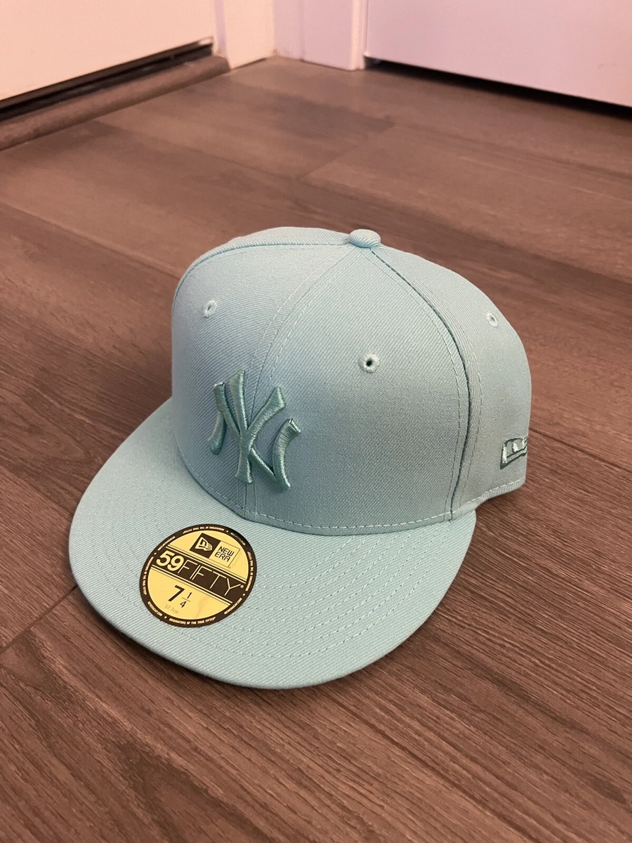 New York Yankee MLB Authentic New Era 59FIFTY Fitted Cap 7 1/4 Tiffany