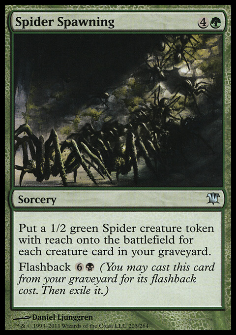 MTG Magic the Gathering Spider Spawning (203/297) Innistrad LP