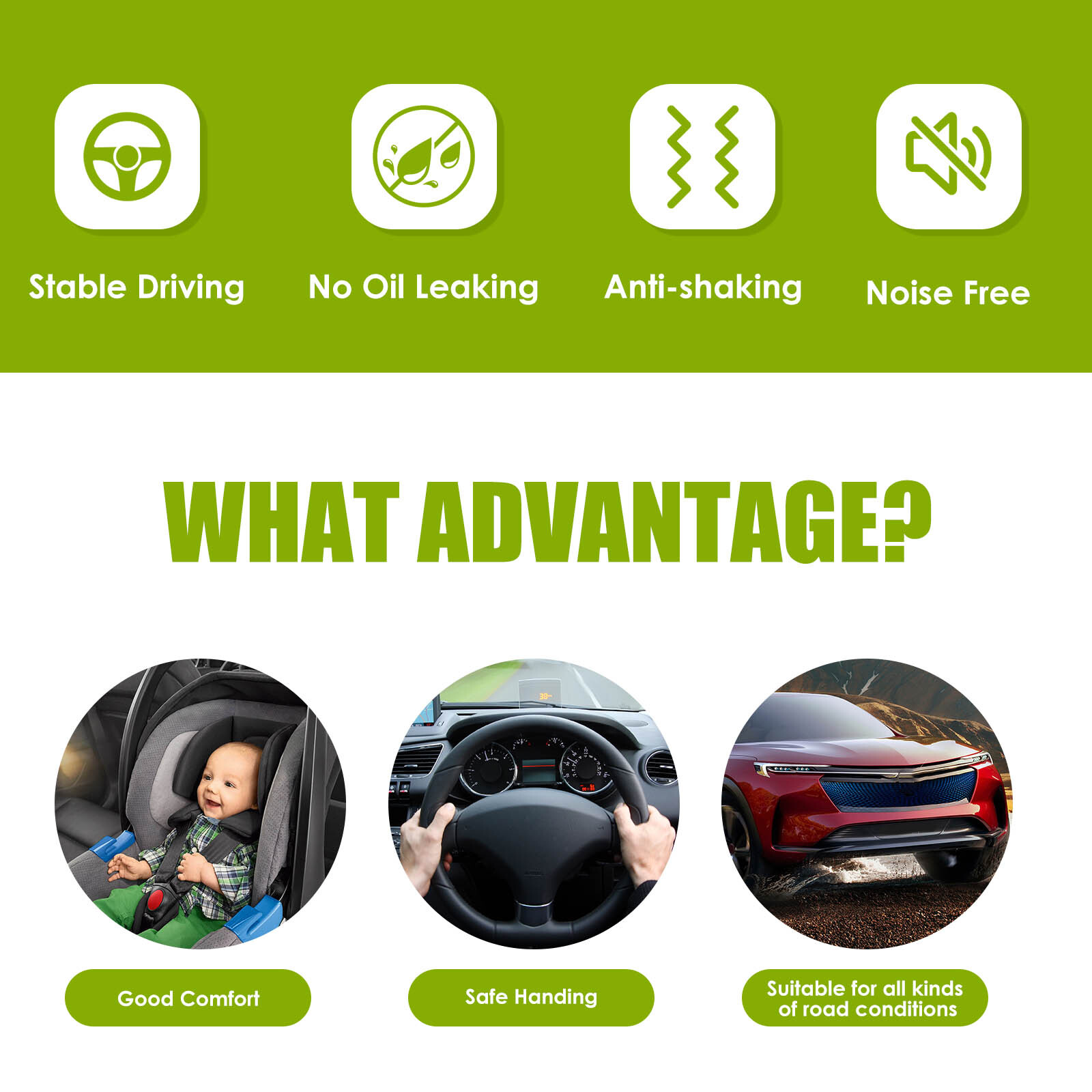 Conjunto de amortiguadores delanteros para Toyota Corolla 2003-2008, juego de 2