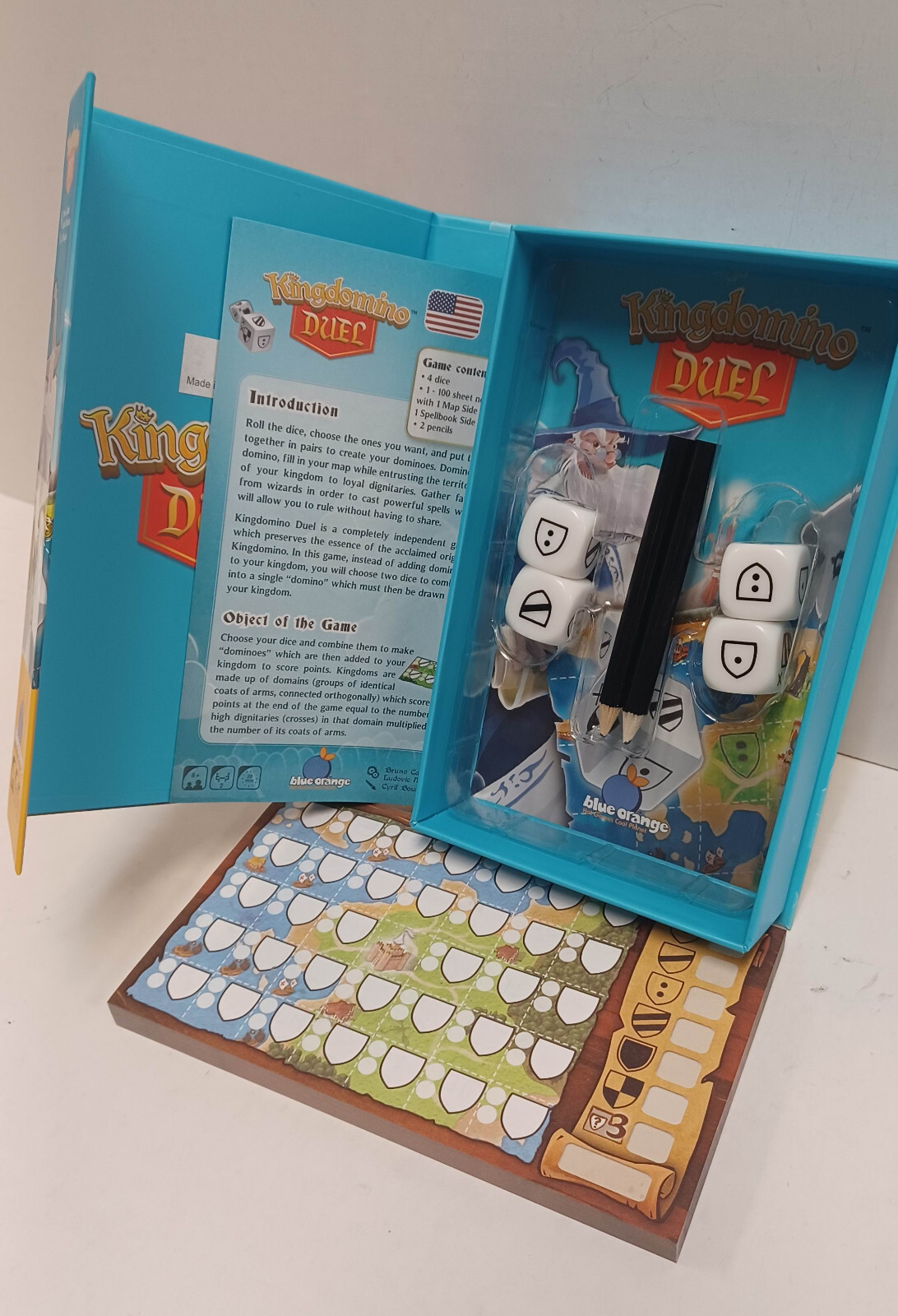 KINGDOMINO DUEL ~ Roll & Write Game by Blue Orange Games