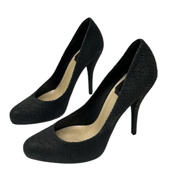 Escarpins à talons Christian Dior daim peau de serpent taille 37,5