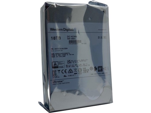 Western Digital Ultrastar DC HC550 18TB 512MB 7200RPM SAS 12Gb/s ULTRA 512E SE P - Picture 3 of 12