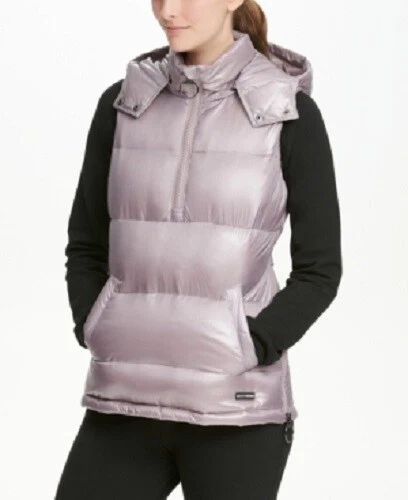 Metallic puffer vest sale