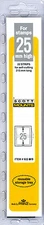Prinz Scott Stamp Mount 25/215mm - BLACK - Pack of 22 (25x215  25mm) STRIP  922
