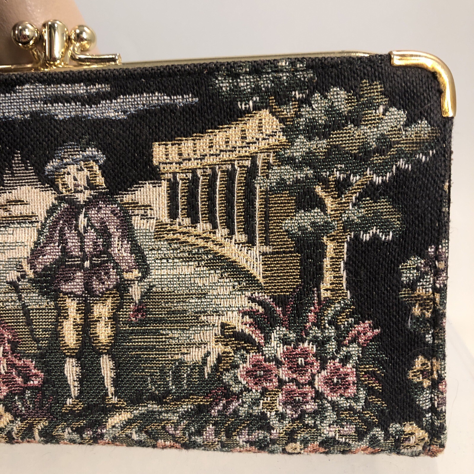 Vintage Rectangular Shape Baronet upholstery Vict… - image 2