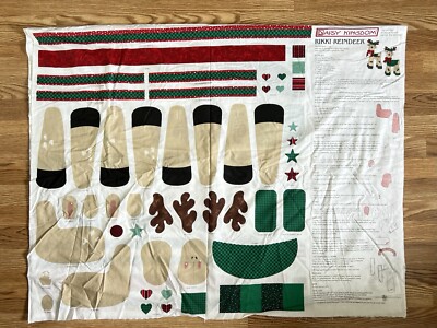 RIKKI REINDEER Daisy Kingdom Fabric Panel Cotton 17'' Doll 1997