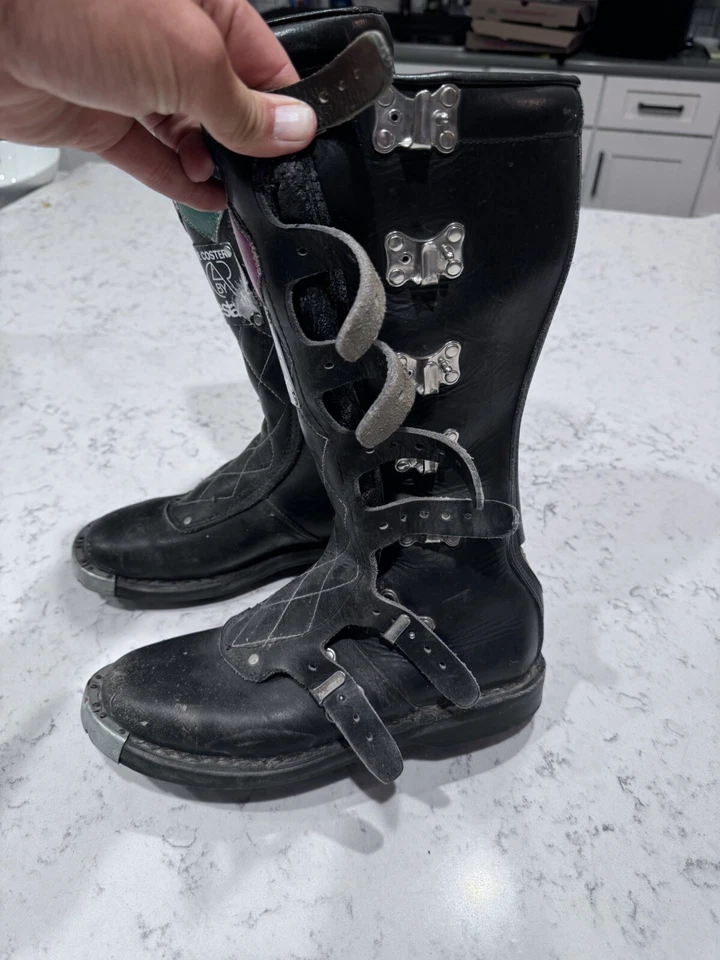 Botas de Motocross Estilo Oscar Roger De Coster Alpinestars Años 70 De Colección 6.5? Foto 3 de 4