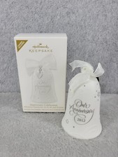 Hallmark Keepsake Anniversary Celebration Milestone Charms Porcelain Ornament 4"