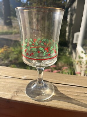 Arby's 1986 Christmas Collection Wine Glass | eBay