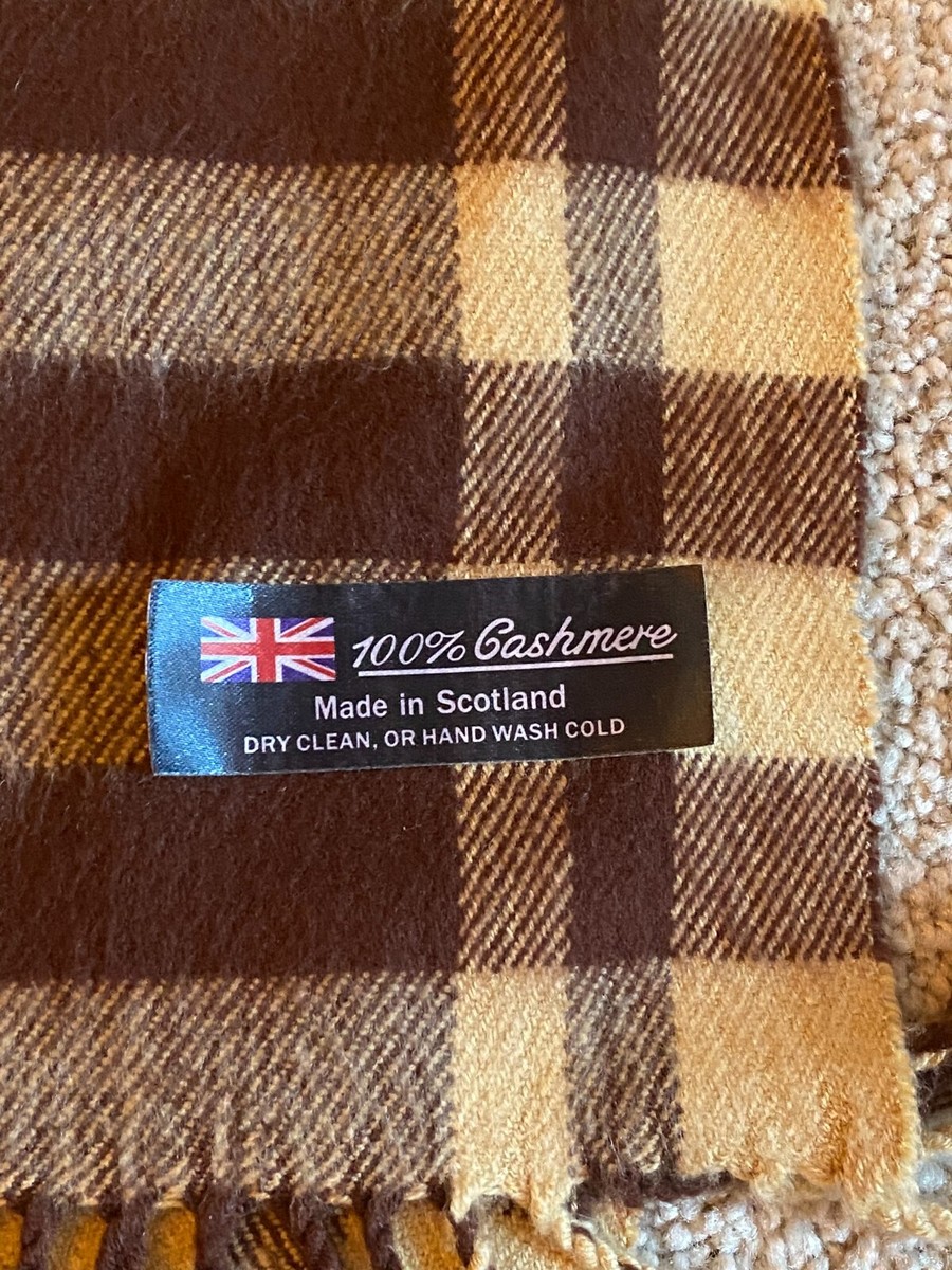 Green Plaid Scarf 100% Cashmere Plaid Scarf - Unisex Winter Scarf Made In Scotland, Solid & Striped 100 Cashmere Scarf Made In Scotland - Foto 9